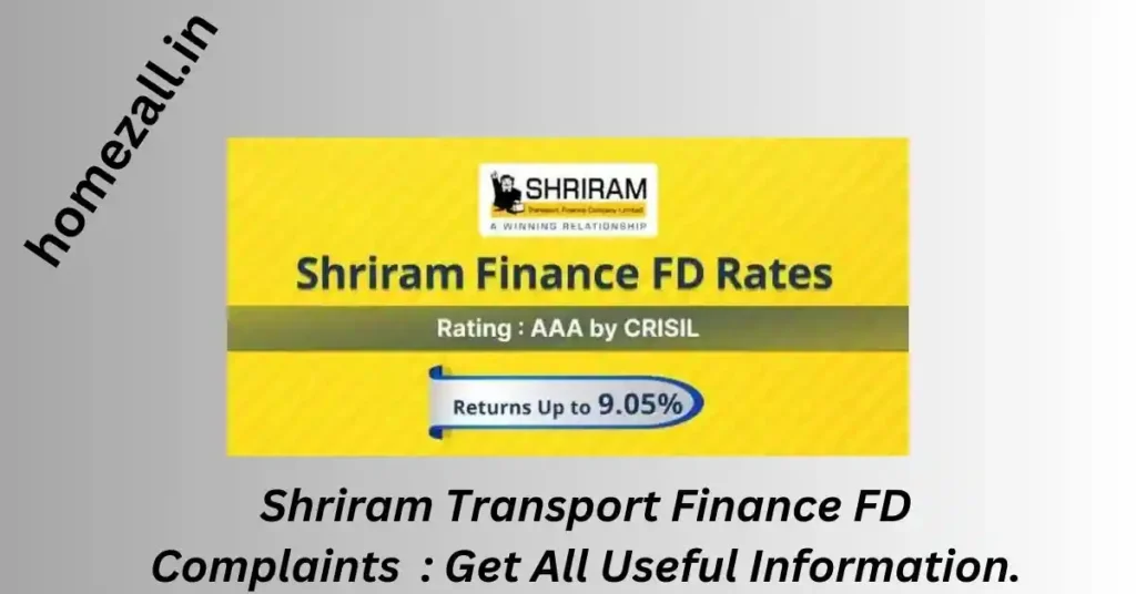 Shriram Transport Finance FD Complaints
