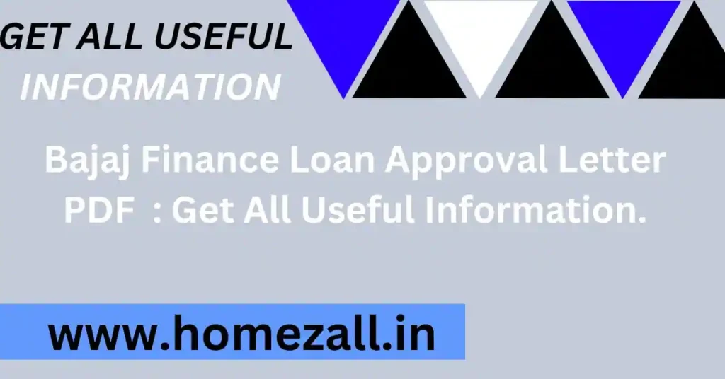 Bajaj Finance Loan Approval Letter PDF